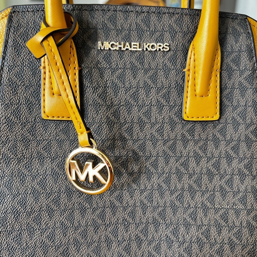 Michael Kors Avril Small Satchel Bag marigold - Picture 4 of 9